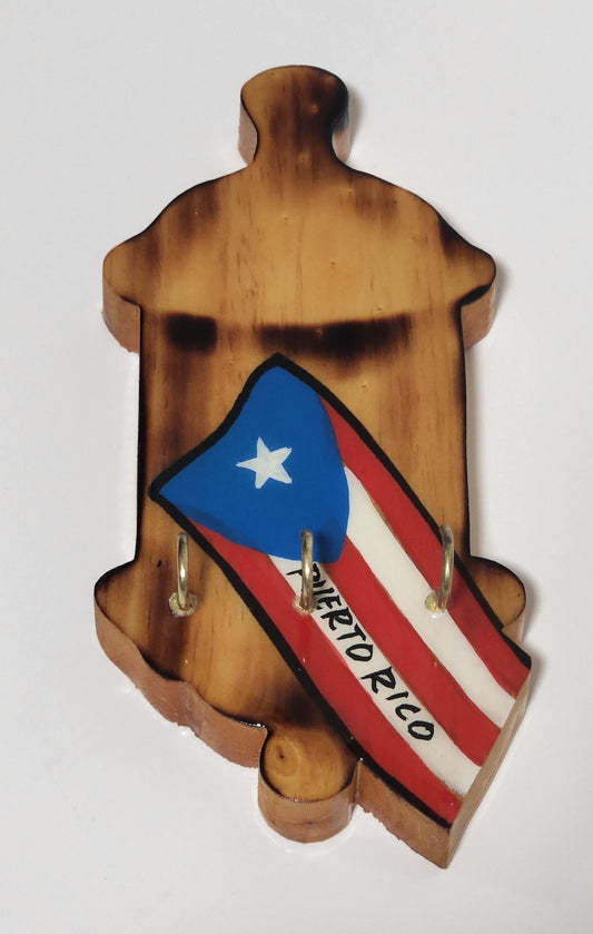 Key Holder  Garita "Puerto Rico Flag"
