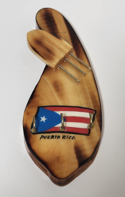 Key Holder Guirro " Puerto Rico Flag"